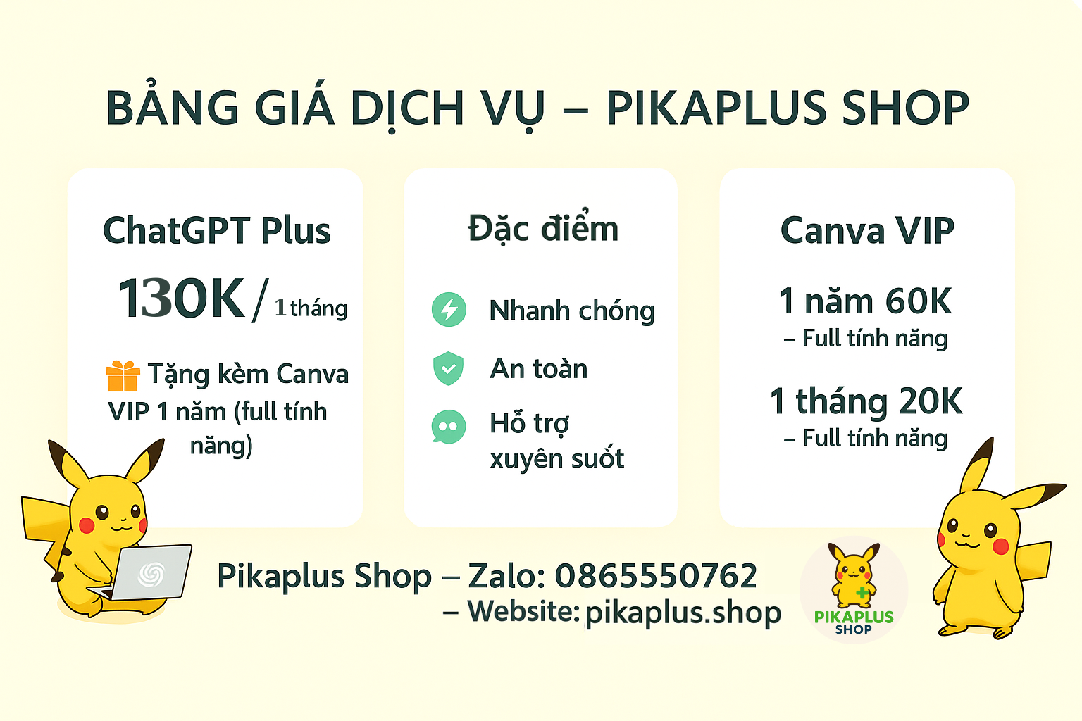 Banner Pikaplus Shop